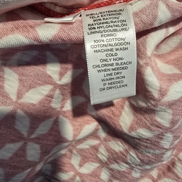 LOFT Women’s Red And White Multi Strap Pinwheel Tie Back Sundress Size 10 - Picture 8 of 8